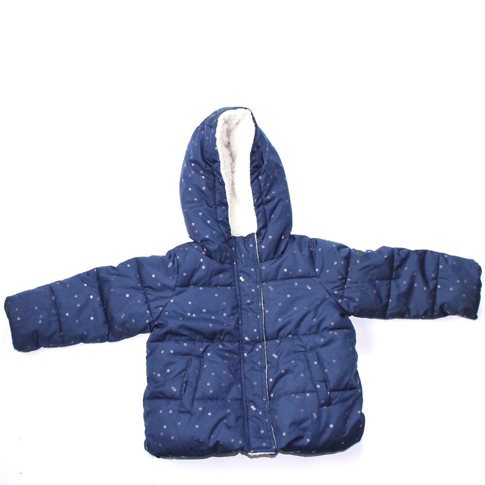 Steve Madden Blue Puffer Jacket Girls Sz 12 Months